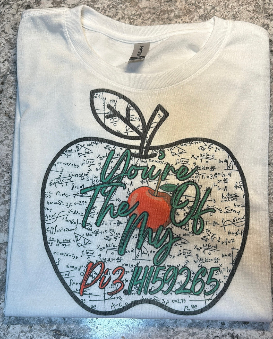 Apple of my PI3.14159265  tshirt unisex