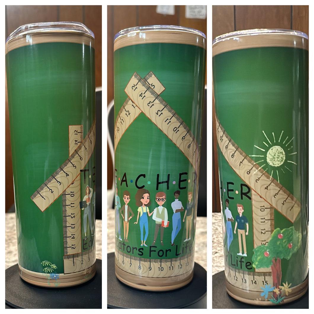 T.4.L.  TEACHERS Educators For Life TUMBLER