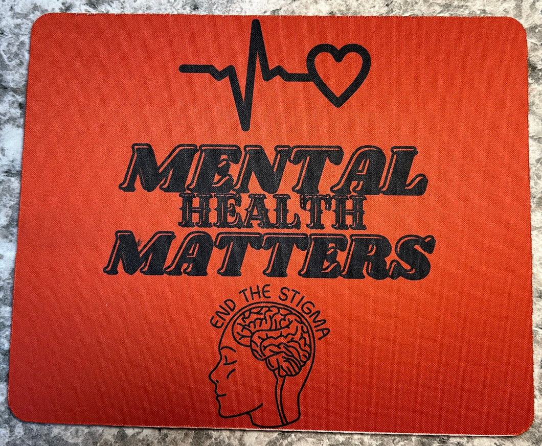 Mental Health Matters Red MOUSEPAD