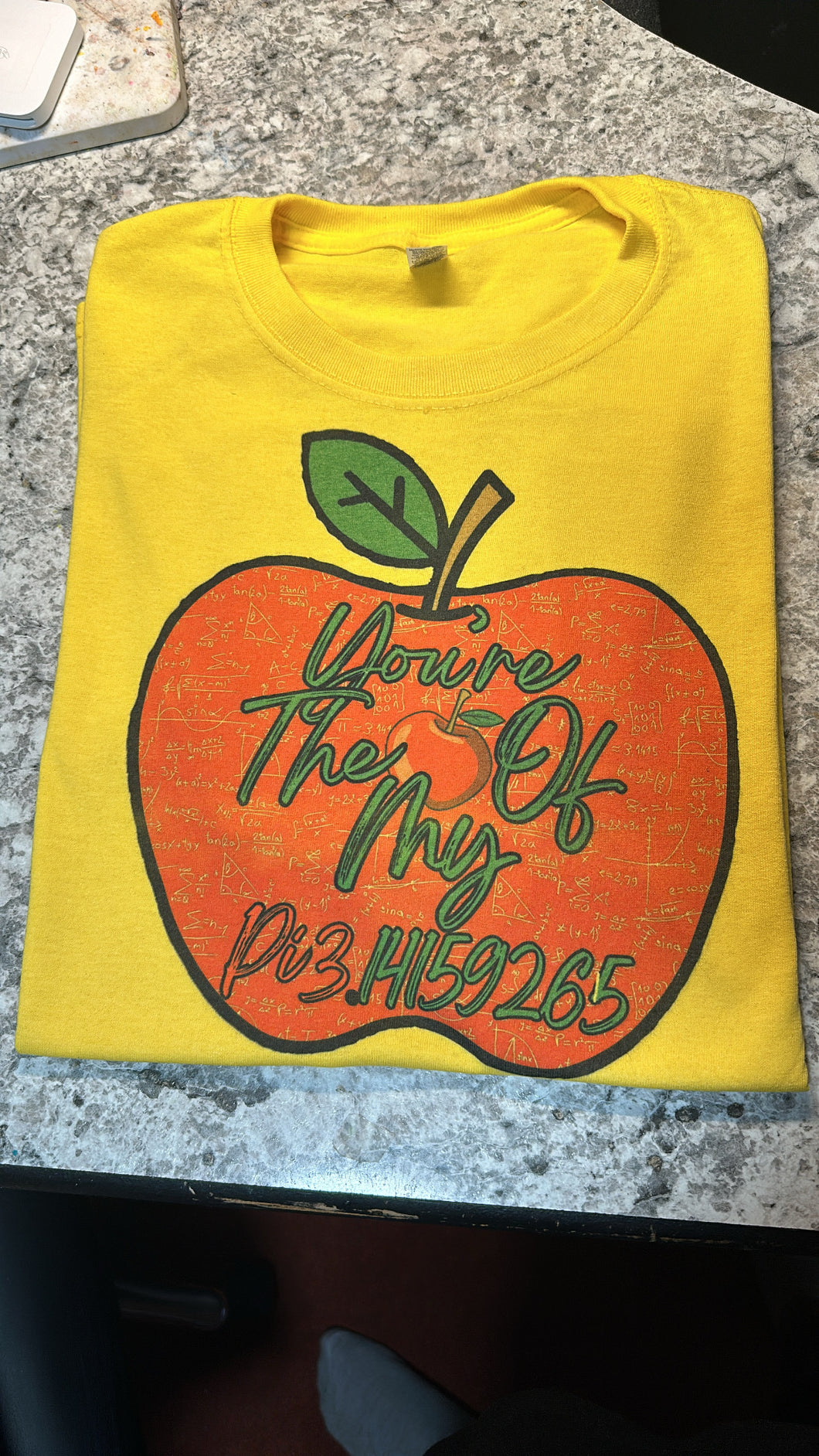 Apple of my PI3.14159265  tshirt unisex