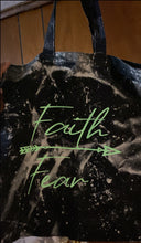 Load image into Gallery viewer, BLEACHED Tote bag - Faith Favor Determination
