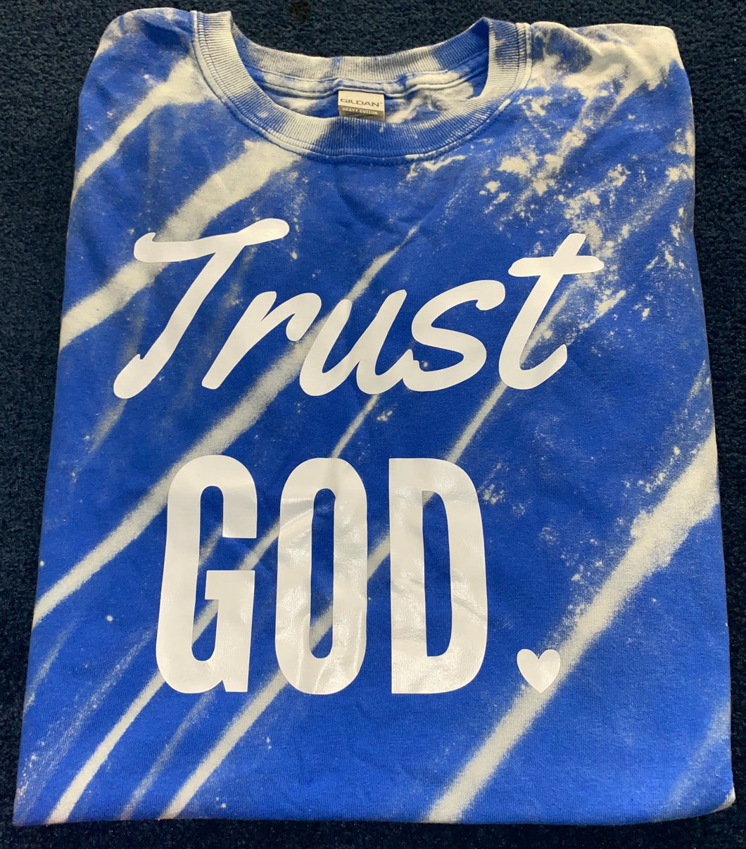 BLEACHED Trust God UNISEX Adult SHORT Sleeve