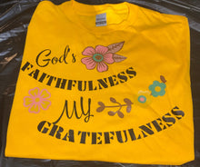 Load image into Gallery viewer, God&#39;s FAITHFULNESS My GRATEFULNESS PULLOVER Short Sleeve Adult Unisex
